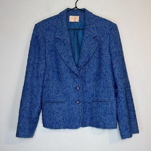 Vintage Pendleton Blue Tweed Blazer 14